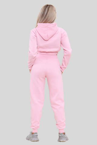 Cropped Zip Hoodie & Jogger Set