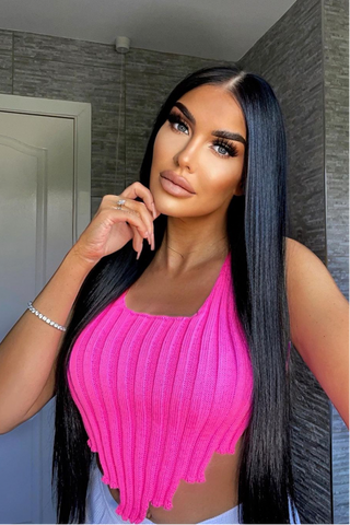 Stormie Ribbed Knitted Bralet