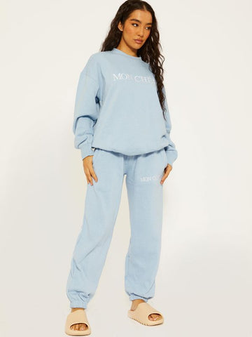 Mon Cherie Embroidered Fleece Co-ord