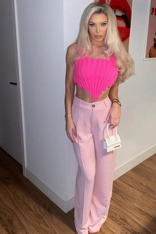 Stormie Ribbed Knitted Bralet