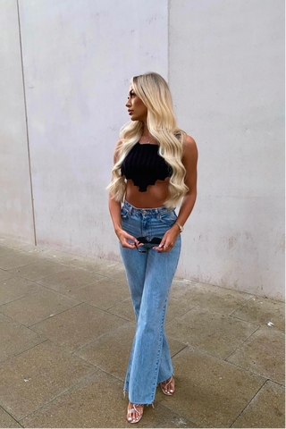 Stormie Ribbed Knitted Bralet