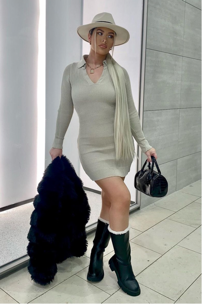 Amie Knit Jumper Dress