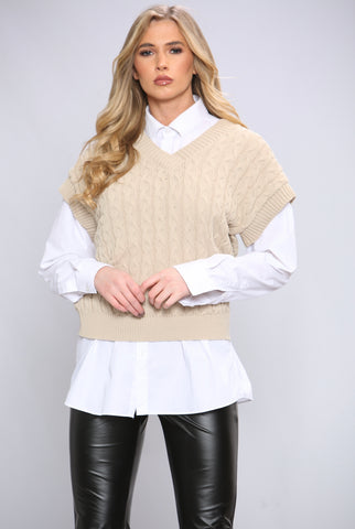 Tanya Stone Knitted Vest