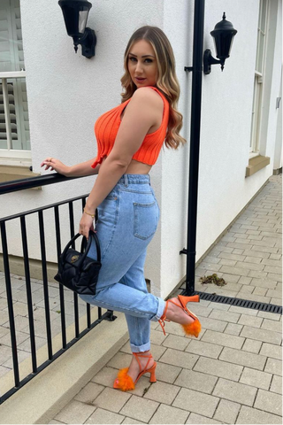 Stormie Ribbed Knitted Bralet