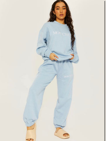 Mon Cherie Embroidered Fleece Co-ord