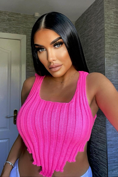 Stormie Ribbed Knitted Bralet