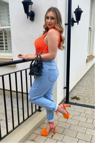 Stormie Ribbed Knitted Bralet