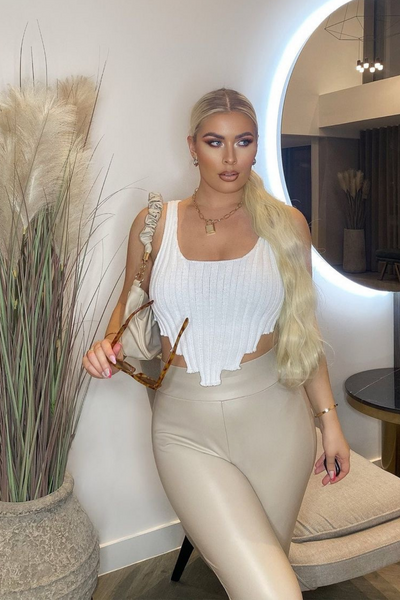 Stormie Ribbed Knitted Bralet