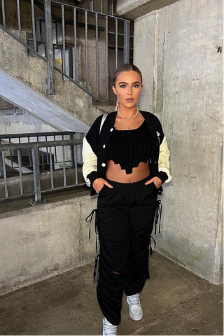 Stormie Ribbed Knitted Bralet