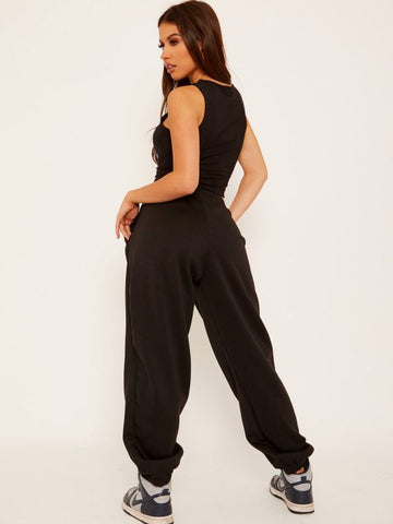 Oversized Fleece Joggers In Camel